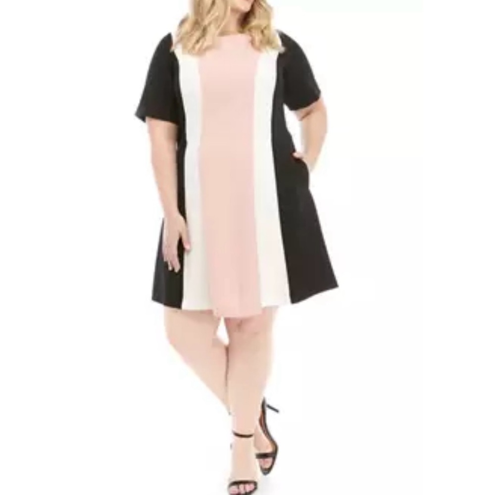 Brand new Jessica Howard Size18 Short Sleeve Color Block Woman Dress
